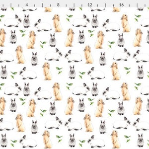 Bunnies & Friends Fabric Print Fat Quarter image 3