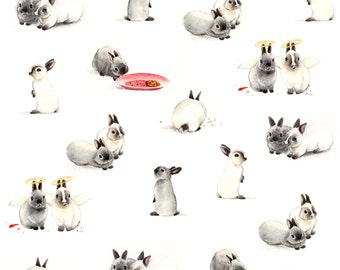 Little Bunnies Fabric Print - Fat Quarter