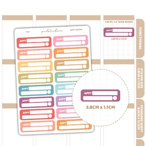 Appt Box Stickers | Functional Planner Stickers | F23