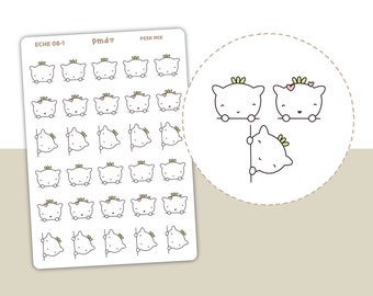 Peek Stickers | Eche Character Planner Stickers | ECHE08