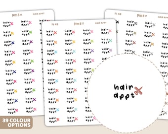 Hair Appt Stickers | Planner Stickers | FI48