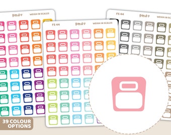 Weigh In Scales Stickers | Planner Stickers | FS44