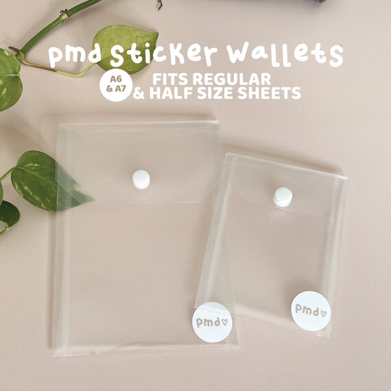 PMD Sticker Wallets A6 & A7 Size Sticker Storage SS17 Etsy Australia