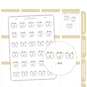 BFF-stickers | Eche-personageplannerstickers | E15