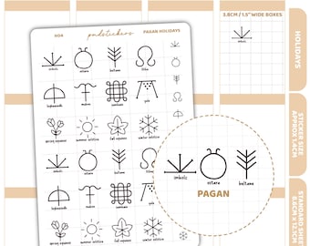 Pagan Holiday Stickers | Holiday Planner Stickers | H04