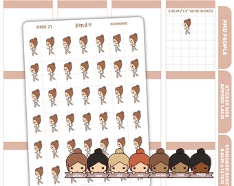 Running Stickers | PMD People Planner Stickers | PMD21