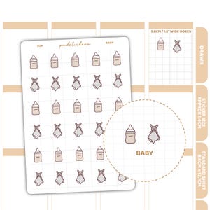 Baby Stickers | Drawn Planner Stickers | D26