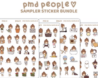 PMD People Sampler Bundle Stickers | PMD People Planner Stickers | PMDS1-S4