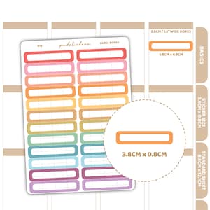 Etiquetas para Caixas | Adesivos Básicos para Planejador | B13