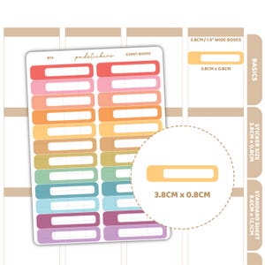 Adesivos para Caixa de Eventos | Adesivos Básicos para Planejador | B14