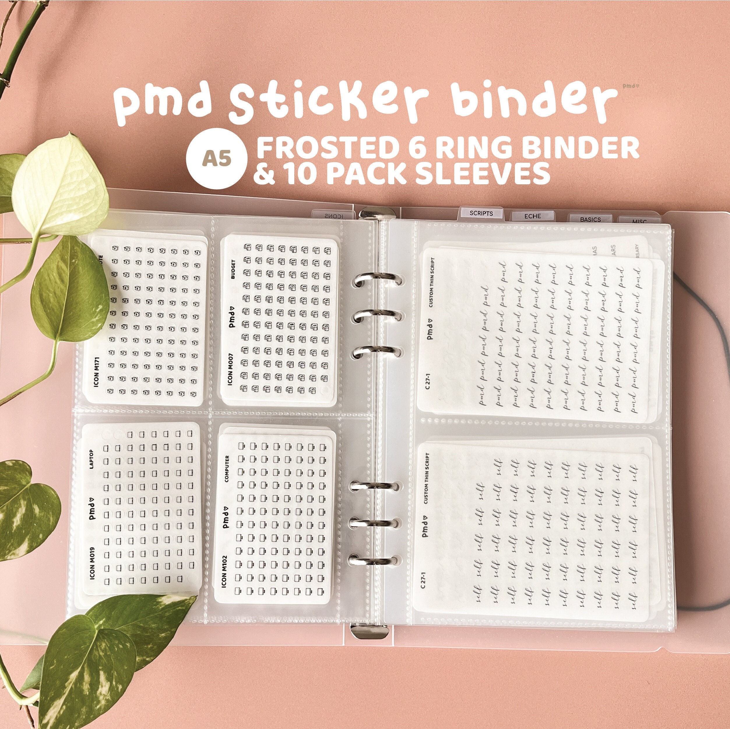 Krissy Anne Designs Sticker Binder 137 Pc Planner Sticker Binder Set NEW