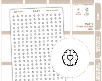 Psychologist Dot Icon Stickers | Planner Stickers | 71