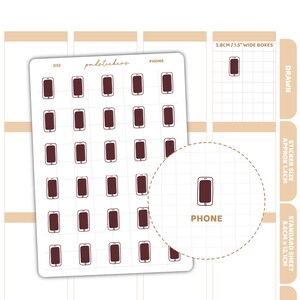 Telefon Aufkleber | Gezeichnet Planer Aufkleber | D32