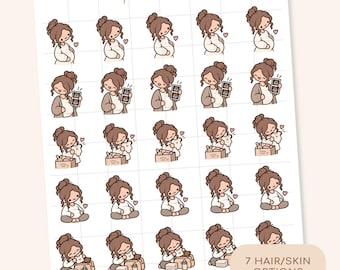 Pregnancy Little Life Character Stickers | Planner Stickers | LL20