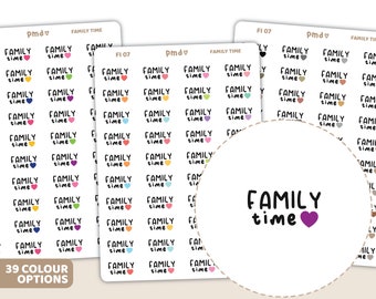 Family Time Stickers | Planner Stickers | FI07