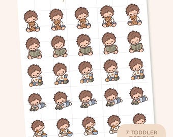Toddler Boy Little Life Character Stickers | Planner Stickers | LL15