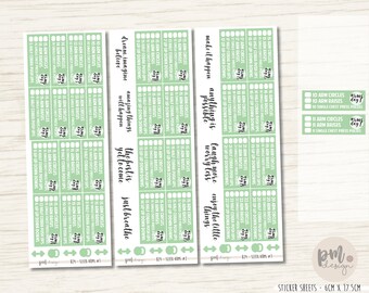 30 Day Sleek Arms Challenge Stickers - Workout Stickers - B29