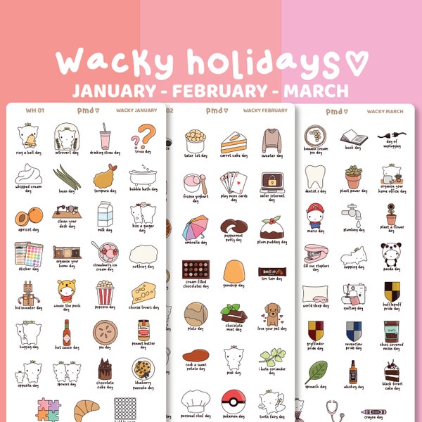 Wacky March Holidays Etsy