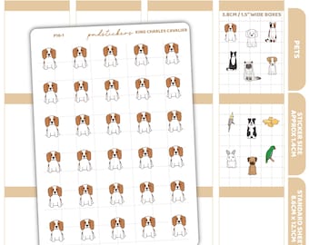 Pet Stickers | 100+ Pet Options | Custom Pet Planner Stickers | PET
