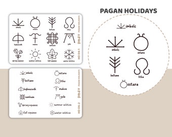 Pagan Holiday Stickers | Planner Stickers | HO04