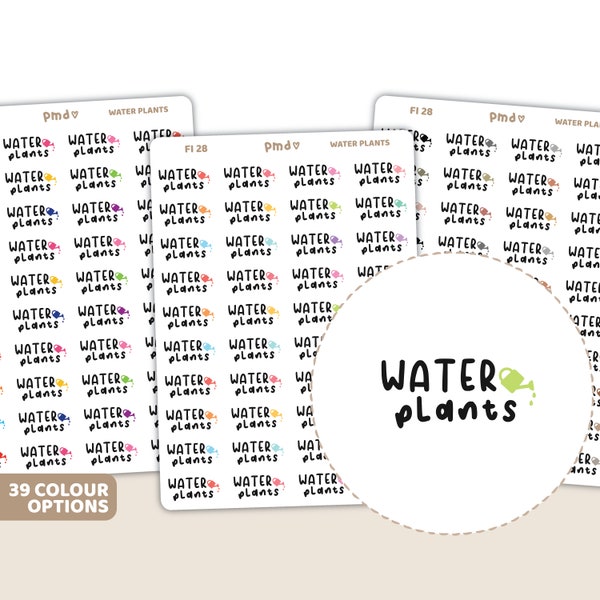 Water Plants Stickers | Planner Stickers | FI28