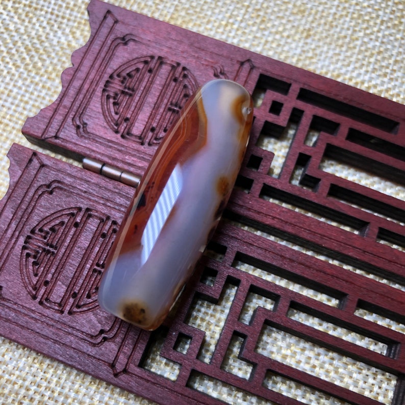 A kind of DIY long beads containing jade and agate