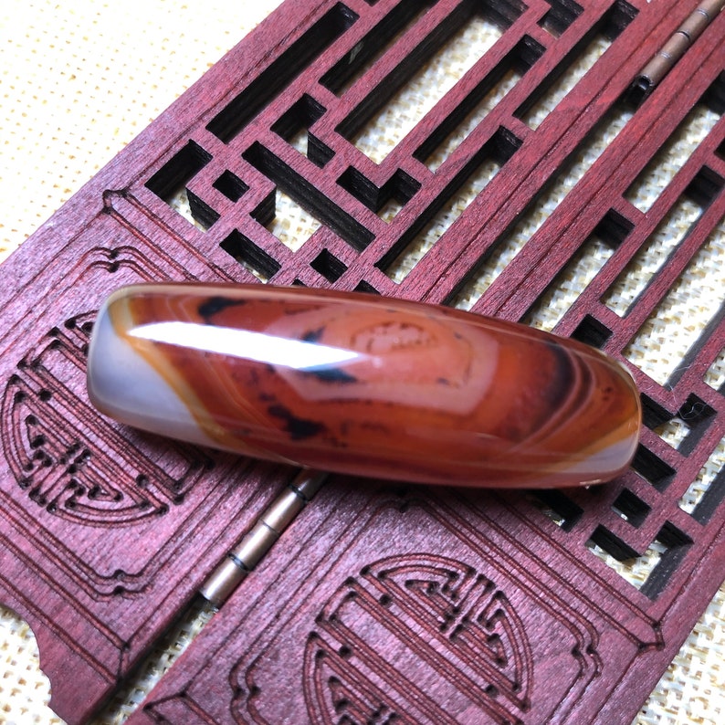 A kind of DIY long beads containing jade and agate