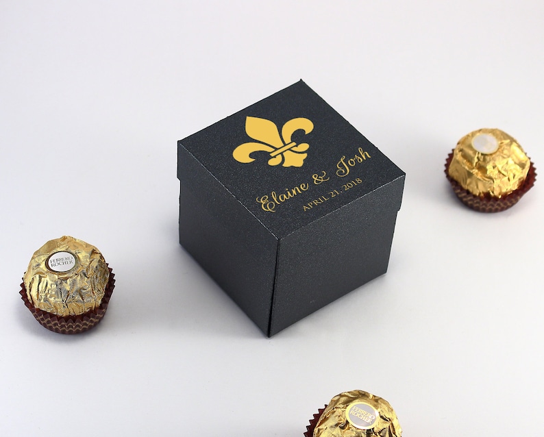 50 BLACK Gift Boxes With Lids Wedding Favor Boxes Etsy