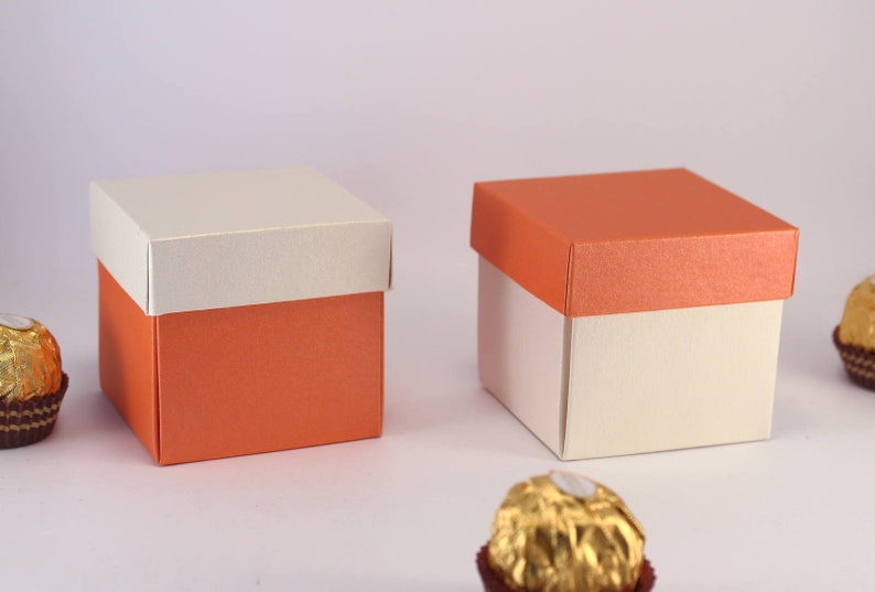 Sample Box Luxury Favor Boxes with Lids in various size and colors Try a Small 2 pieces Gift Box image 7