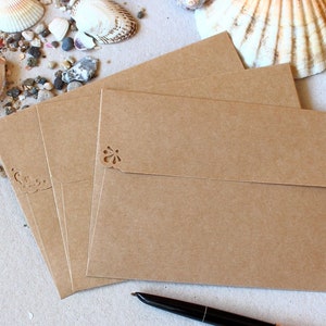 100 Brown Kraft Envelopes A6 4.75x6.5inches, Handmade Envelopes for Cards/Invitations, Rustic Wedding Stationary,Eco Friendly,100%Recycled