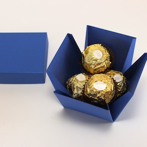 Sample Box Luxury Favor Boxes with Lids in various size and colors Try a Small 2 pieces Gift Box Electric Blue