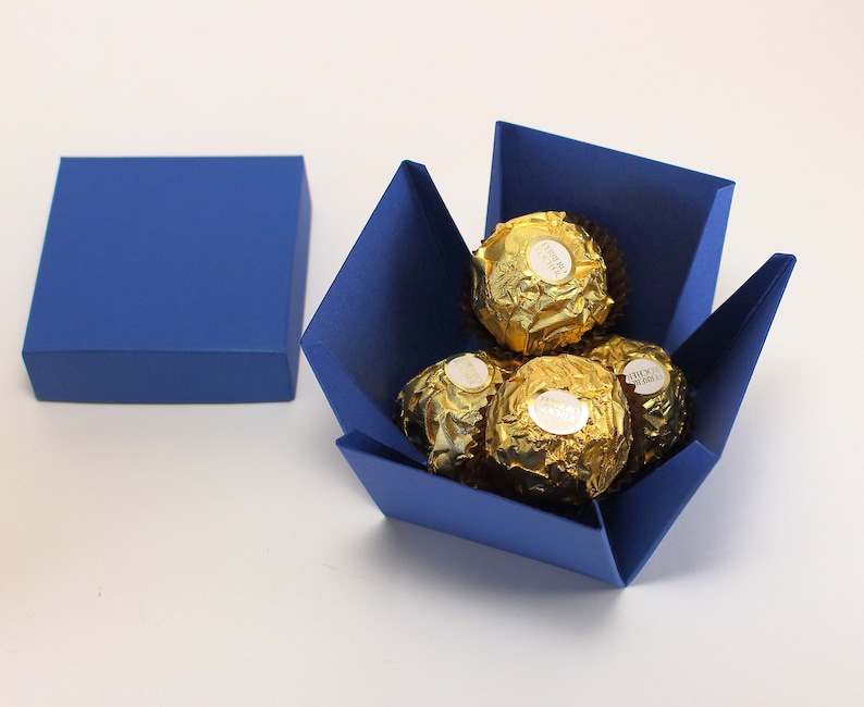Sample Box Luxury Favor Boxes with Lids in various size and colors Try a Small 2 pieces Gift Box Electric Blue