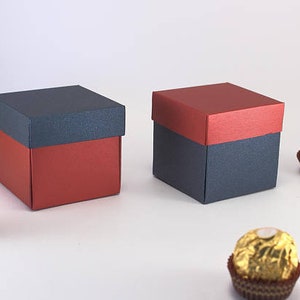 Sample Box Luxury Favor Boxes with Lids in various size and colors Try a Small 2 pieces Gift Box image 8