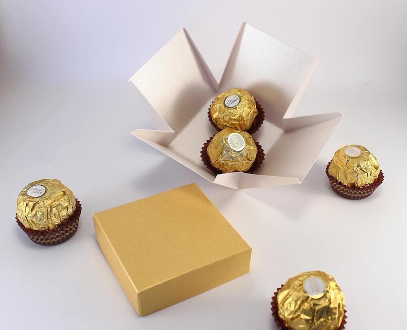 10 White Wedding Favor Boxes Party Favor Boxes With Lids Etsy