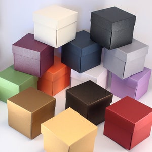 Sample Box Luxury Favor Boxes with Lids in various size and colors Try a Small 2 pieces Gift Box image 1