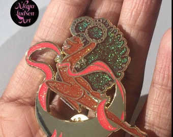 Cocoa Moon Henshin Transformation Enamel Pin // Sailor Moon Magical Girl Brooch // Mahou Shojo Cute Pin