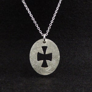 Judas cross pendant, cross badge anchor chain image 1