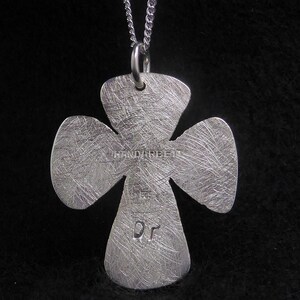 Philippa Gr Cross Pendant & Curb Chain Silver image 4