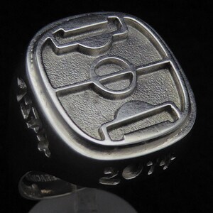 For football enthusiasts: men's ring, football, men's ring, football, fan, world champion, football ring, men's jewellery image 4