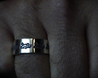 Men's ring "Salamander", 925/- silver, size 67, men's jewelry, men's ring, men's jewelry, lizard, newt, gecko