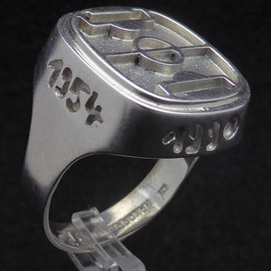 For football enthusiasts: men's ring, football, men's ring, football, fan, world champion, football ring, men's jewellery image 3