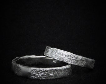 Partner rings, wedding rings, wedding rings, friendship rings "Hot Fired" also individually, customizable! Every ring is unique!