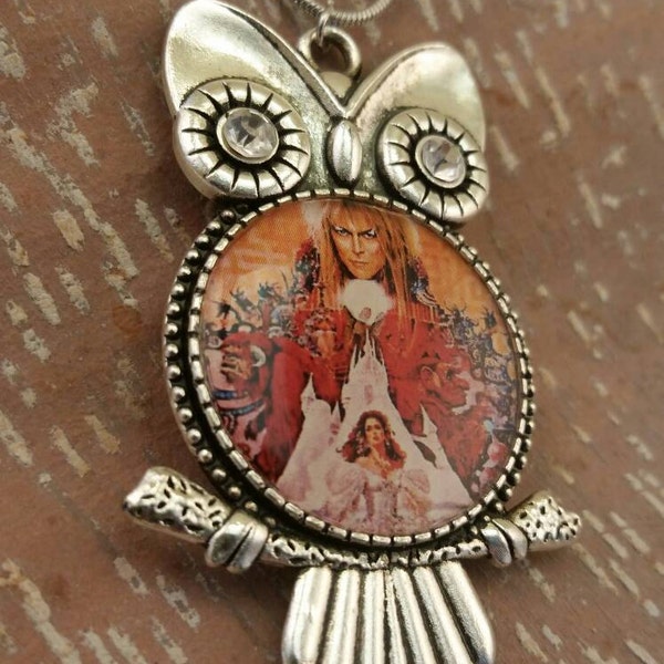 Movie Poster Owl Pendant Necklace