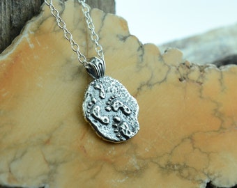 Footprints Sterling Silver Pendant or Keychain – Ancient Faith Collection