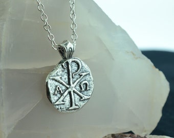 Chi Rho Sterling Silver Pendant or Keychain – Ancient Faith Collection