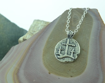 Calvary Crosses Sterling Silver Pendant or Keychain – Ancient Faith Collection
