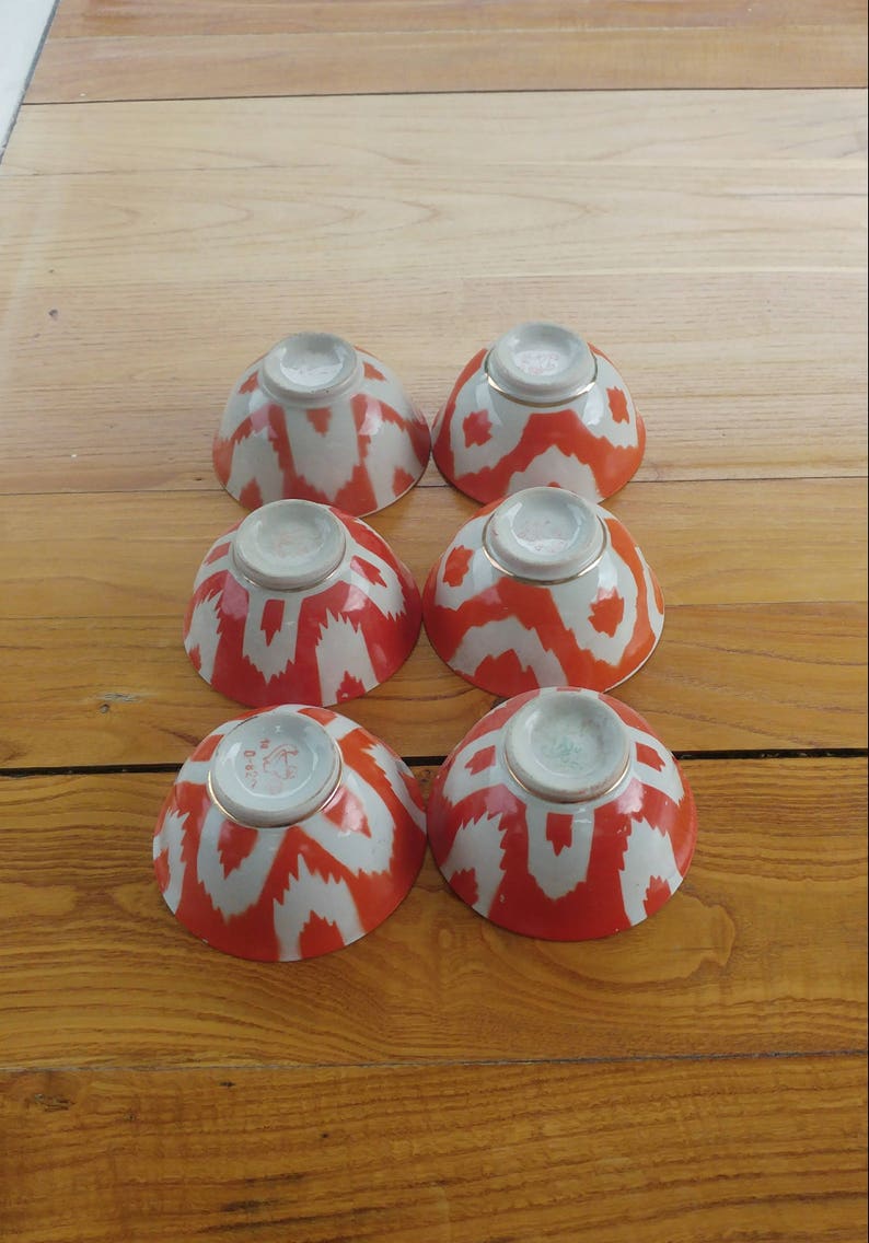 6 pieces small size porcelain