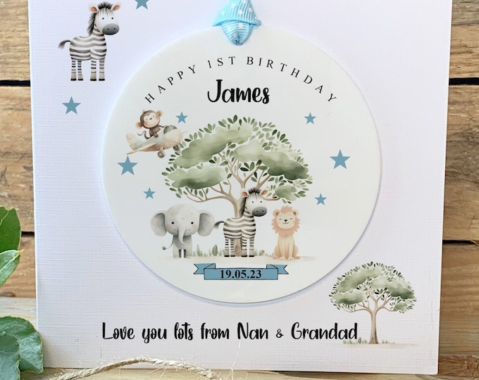 Personalised 1st Birthday Keepsake Card, Greetings Card, Son, Daughter, Grandson, Granddaughter Any Relation Card,First Birthday Card