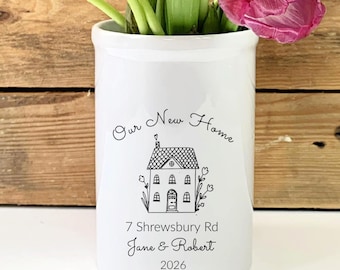 New Home Gift | First Home Gift | | Our New Home  Vase |  First House Gift for Couple | Houswarming Gift | Daughter, Son New Home Gift