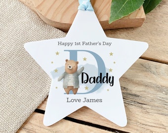 First Fathers Day Daddy Gift Personalised Daddy Acrylic Star Keepsake Daddy Dad Grandad Gramps